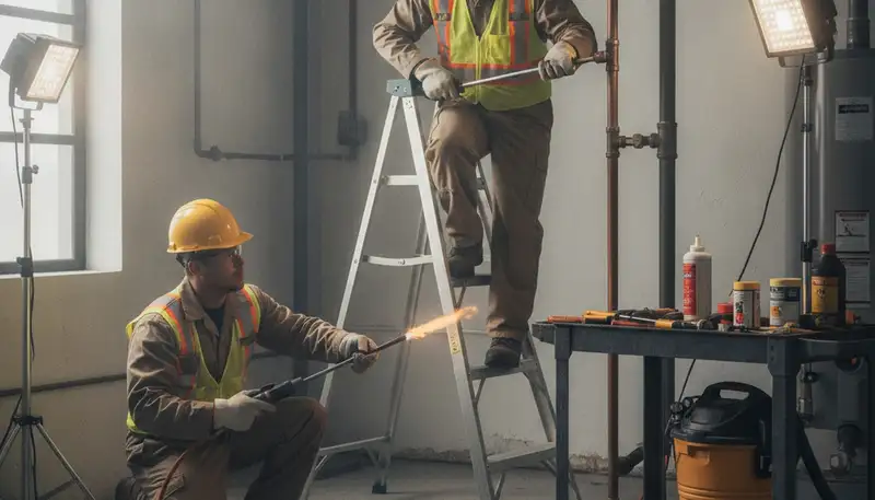 Emergency plumber repairing a leak in La Jolla, CA for same-day home service