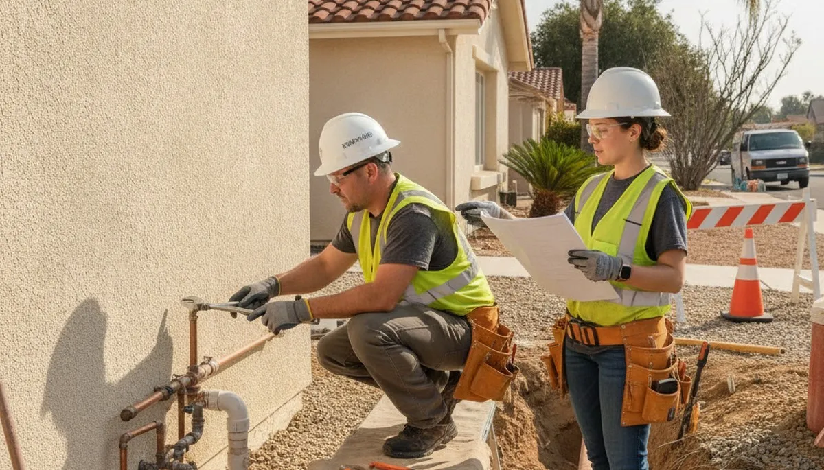 Plumber repairing a pipe in La Jolla, CA for reliable plumbing repair services