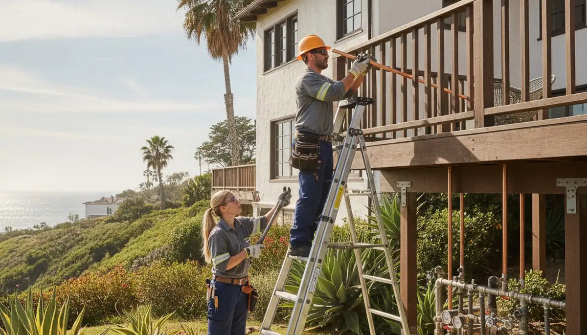 Plumbing repair technician serving La Jolla, CA with professional local plumbing services