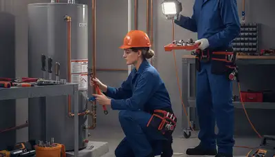 Plumber repairing a pipe in La Jolla, CA home for reliable plumbing service
