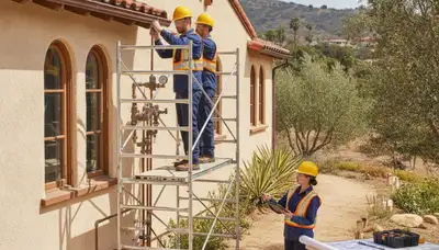Plumber repairing pipe in La Jolla, CA for fast residential plumbing service