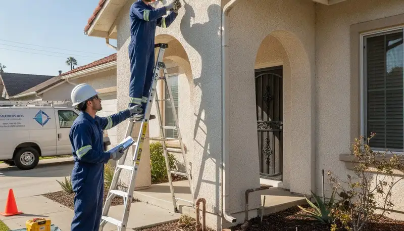 Plumber repairing pipes in La Jolla, CA for plumbing repair service