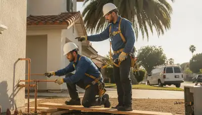 La Jolla, CA plumbing repair technician providing residential leak and pipe repair service