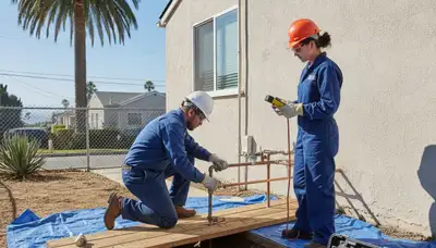 Plumbing repair technician in La Jolla, CA providing residential leak and pipe repair service