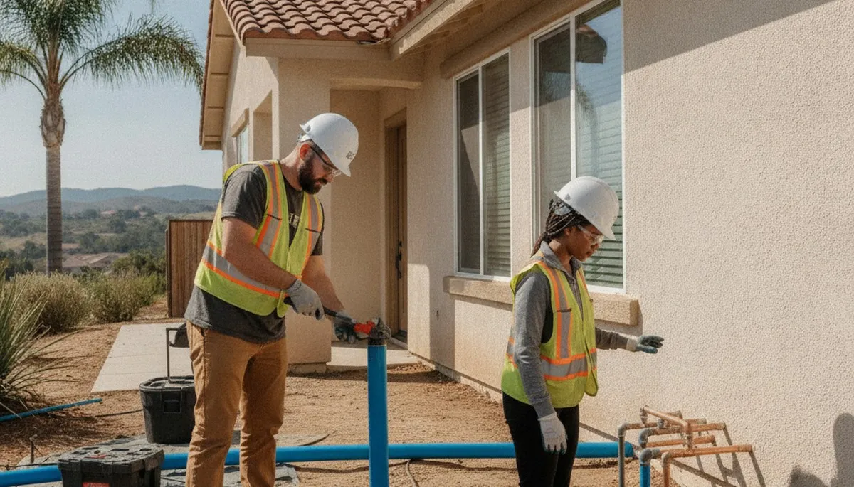 Plumbing repair technician serving La Jolla, CA for residential and commercial plumbing services