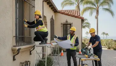 Plumber repairing a leak in La Jolla, CA for plumbing repair services
