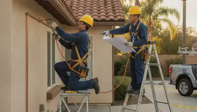 Plumber repairing a leak in La Jolla, CA for plumbing repair service
