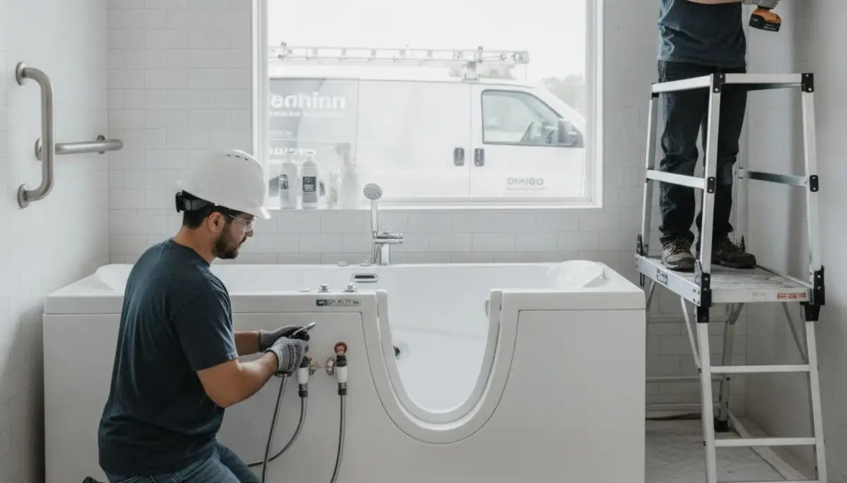 Walk-in tub installation by La Jolla, CA plumbers for safer, comfortable bathing